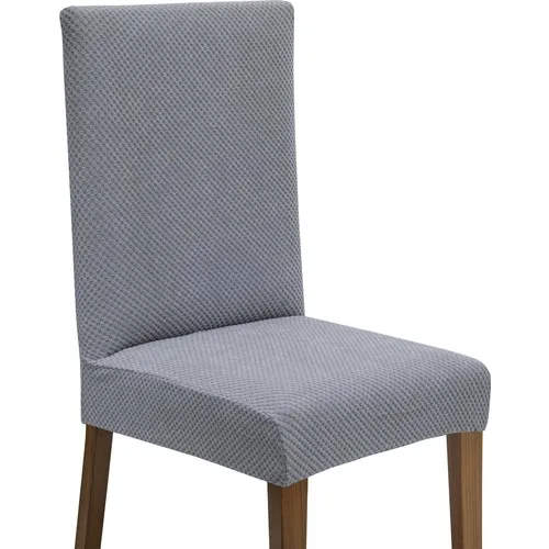 Latuda Lycra Washable Gray Chair Case | Chair Cover 4'lü