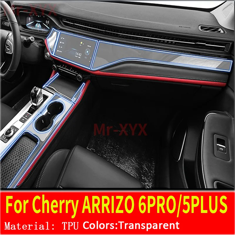 

For Chery ARRIZO 6 Pro 2023 Gearbox Panel Navigation Automotive Interior Screen Protective Film TPU Anti-Scratch Sticker Protect