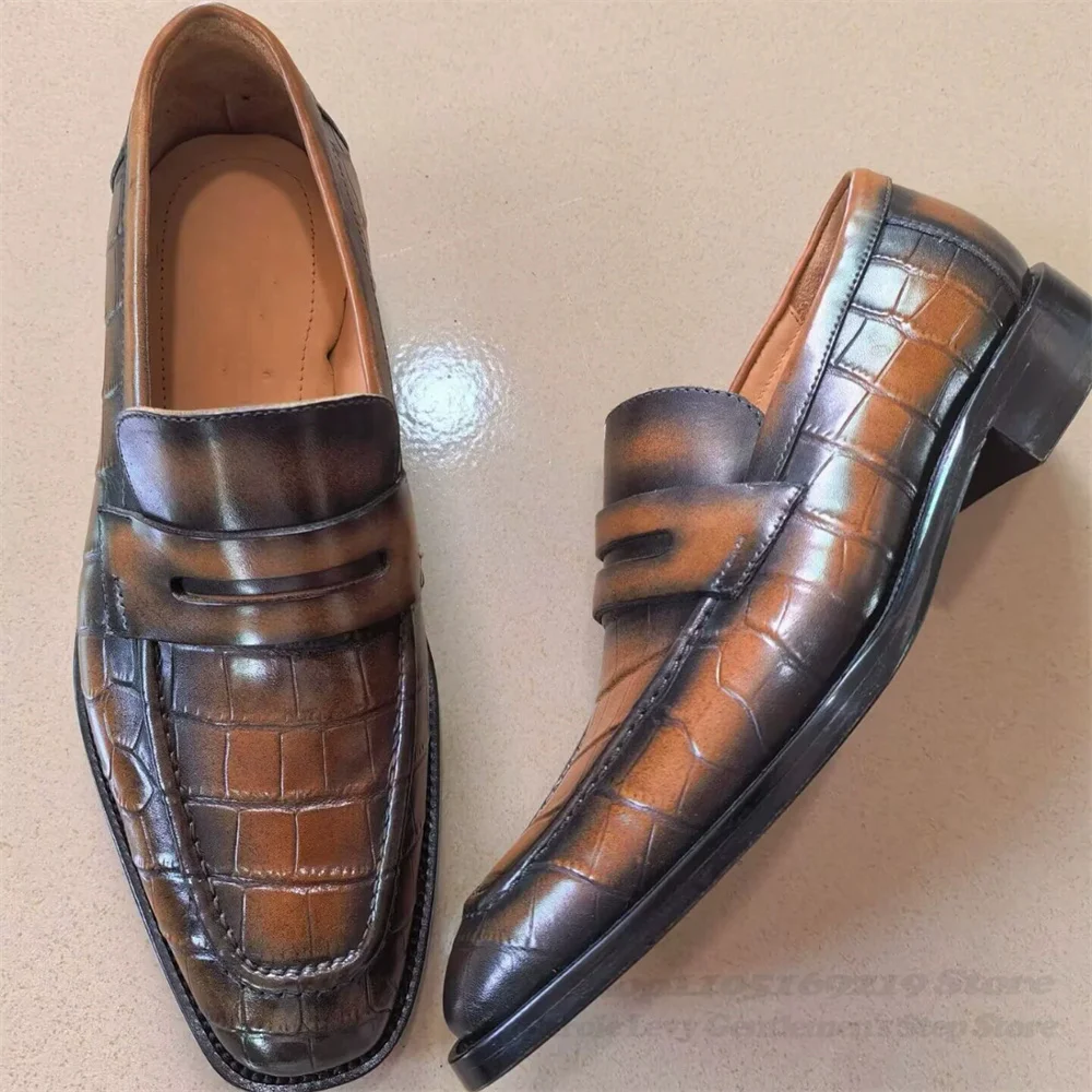 2025 صيف جديد البريطاني الرجال جلد طبيعي حذاء رسمي أشار تو عبر التعادل اللون حظر منخفضة أعلى مأدبة فستان الأحذية #1