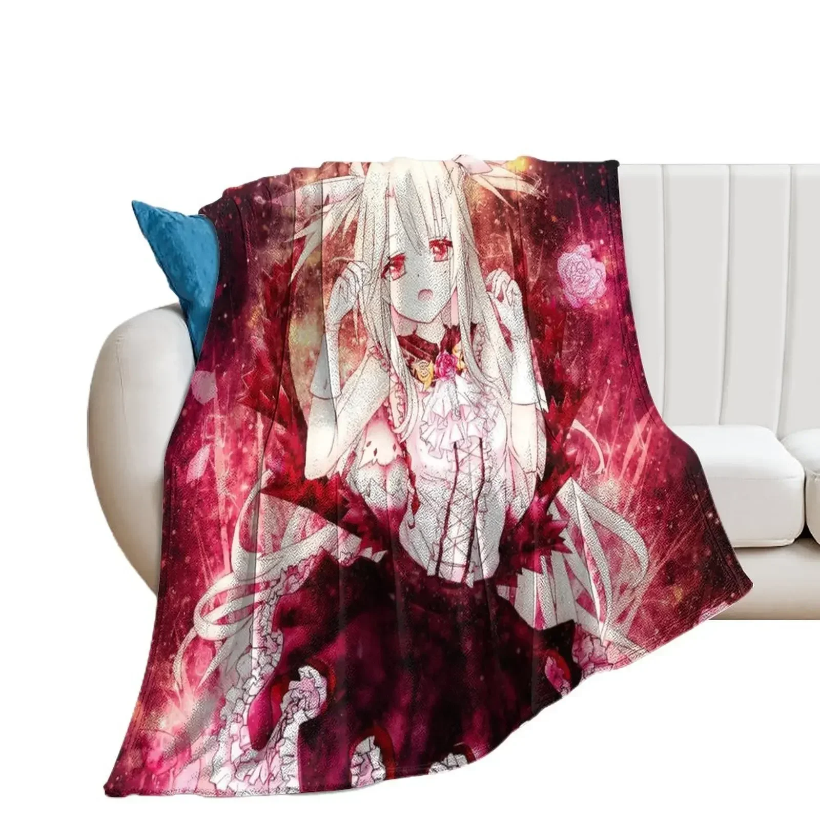 

Illyasviel von Einzbern Fate Stay Night Throw Blanket Loose Travel Sleeping Bag Blankets