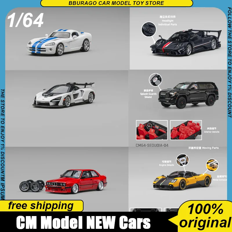 pre-sale-cm-model-1-64-dodge-viper-mclaren-senna-pagani-zonda-revolucion-sequoia-pandem-m3-e30-pagani-utopia-ornaments-toys-gift