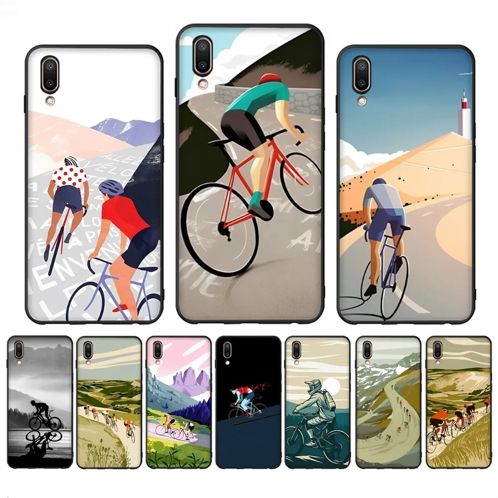 Cycling Bicycle Phone Case For Redmi 8 9 10 pocoX3 pro for Samsung Note 10 20 for Huawei Mate 20 30 40 50 lite