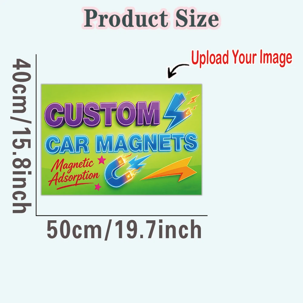 1pc Hot Stickers Magnetic Personalized Custom Magnetic Sticker Custom logo or photo Custom Magnetic Sticker image 4
