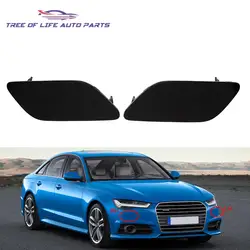4G0955275 4G0955276 Front Bumper Headlight Washer Spray Nozzle Jet Cover Cap For Audi A6 C7 2011 2012 2013 2014 4G 0955 275