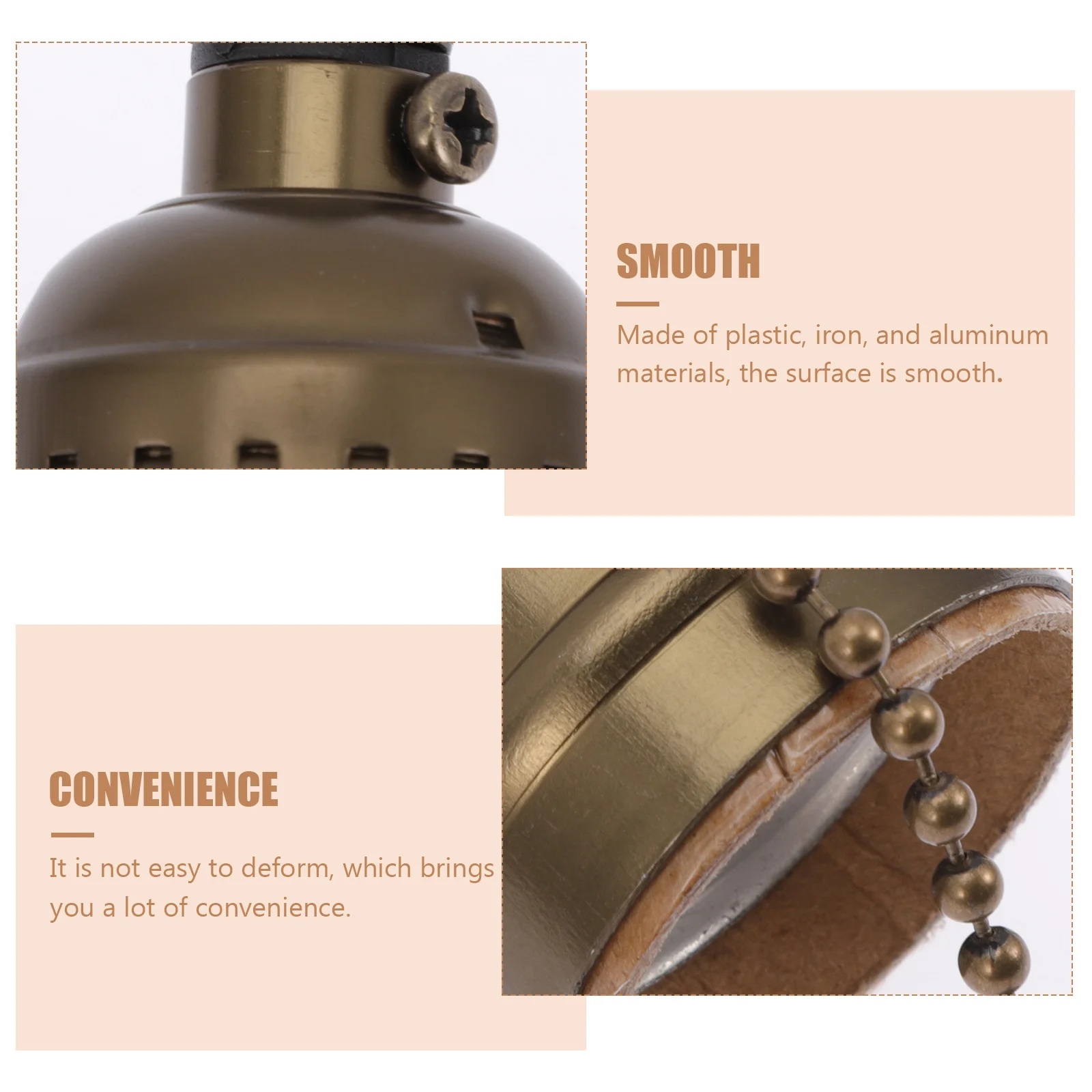 

Light Holder E27 Lamp Adapter Smooth Surface for Elegant Bedroom Decoration Practical Use Lamp Holder with Cable