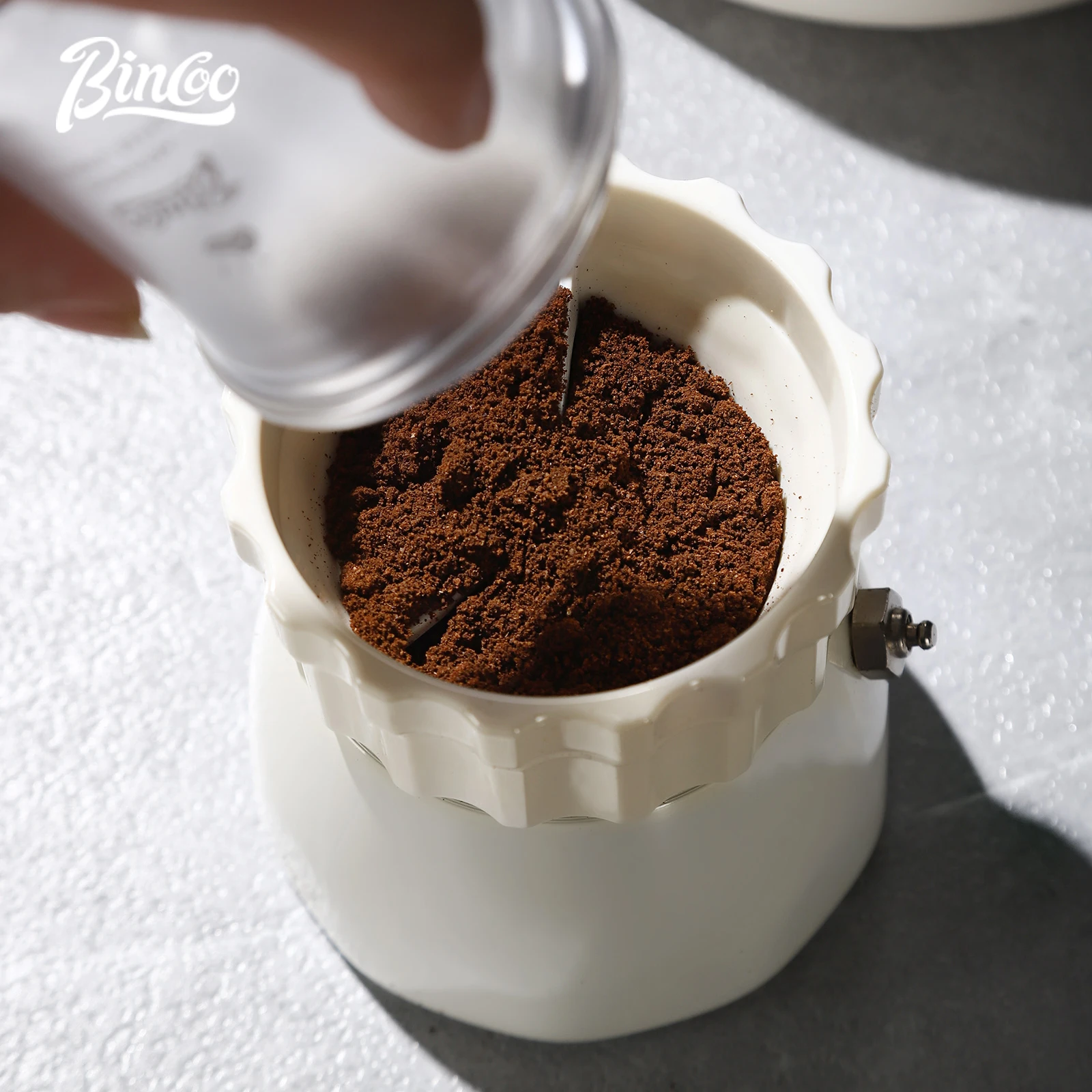 

Bincoo Multi-Color Moka Pot Distributor, Single/Double Valve Compatible, Coffee Dosing & Leveling Tool, Barista Accessory