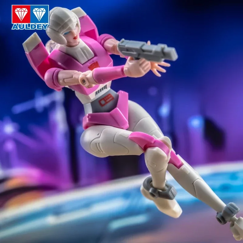 AULDEY Transformers Arcee & Elta-1 Poseable Figures - Autobot Sisters Articulated Robot Model Collection, Display Gift for Kids