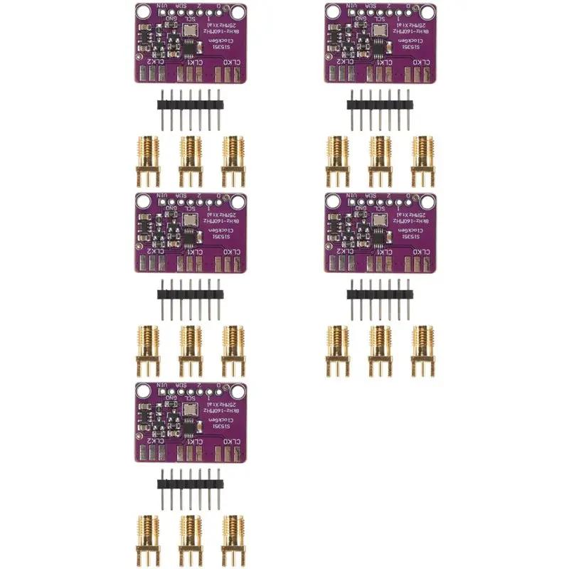 5X Si5351a I2C 25Mhz Clock Generator Breakout Board 8Khz To 160Mhz For Arduino D9I2