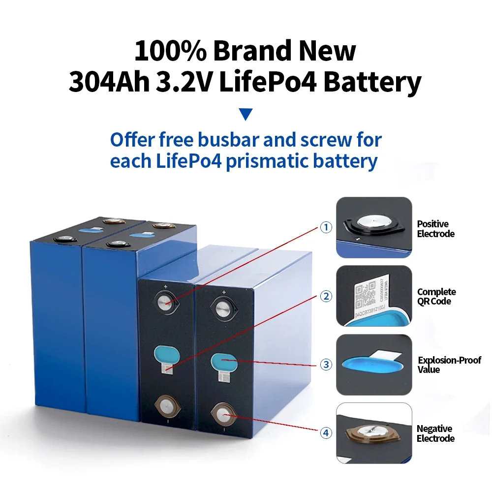 EU polonia ucraina EVE LF304 Lifepo4 304AH grado A 320ah lifepo4 batteria 310ah batterie agli ioni di litio cella