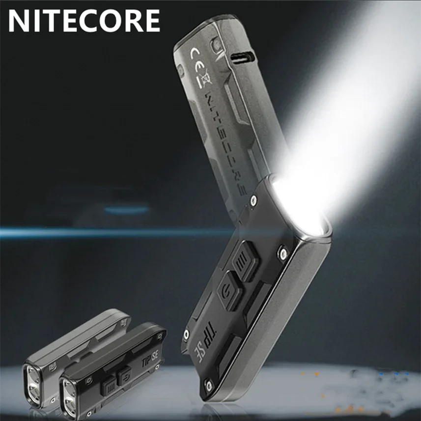 NITECORE-Llavero de luz de doble núcleo, linterna LED recargable por USB, 700LM, 4 modos de iluminación, utiliza 2 x P8