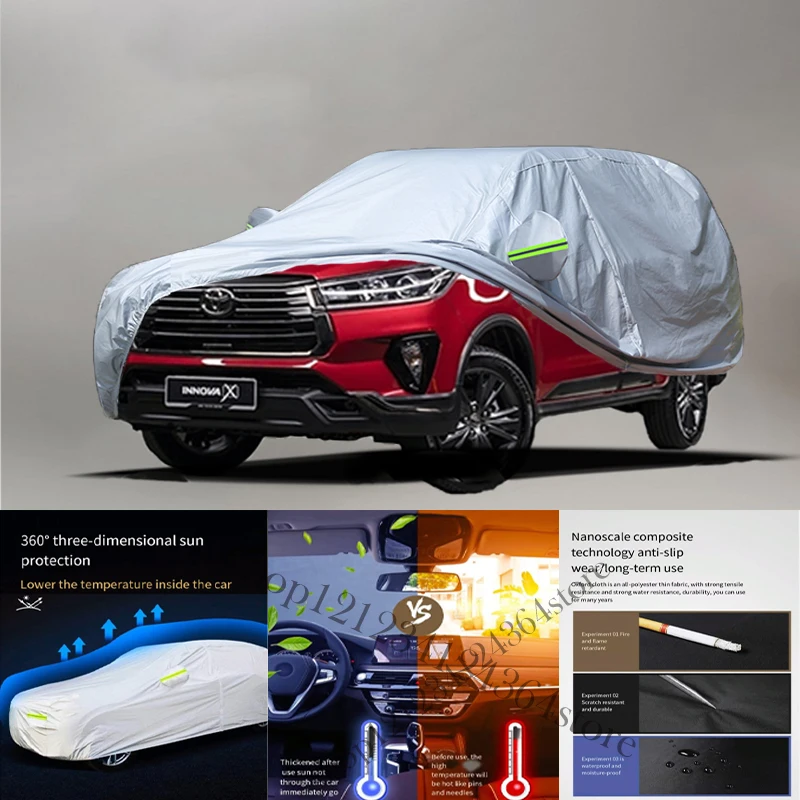 For Toyota Innova fit Outdoor Protection Full Car Covers Snow Cover Sunshade Waterproof Dustproof Exterior Car cover protection