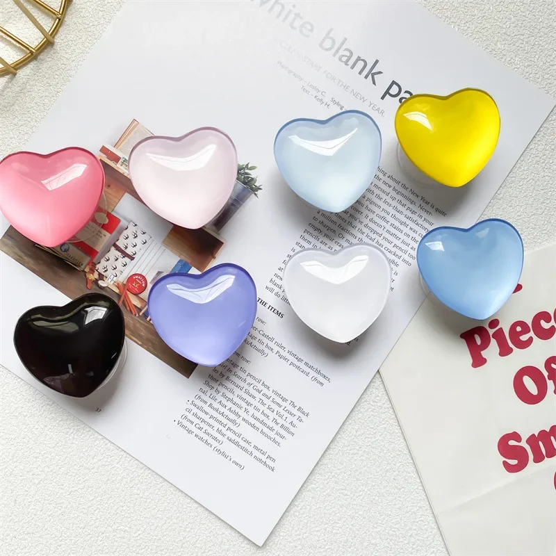 3D Heart Shape Crystal Foldable Finger Ring Griptok Phone Holder for IPhone Samsung Support Socket Pocket Grip Tok Stand Bracket - view 6