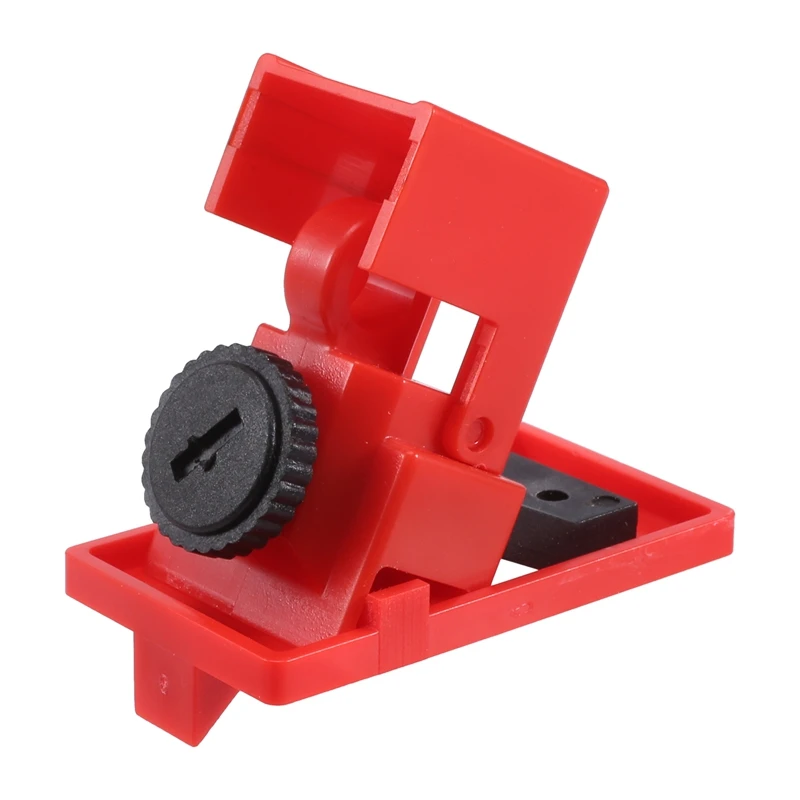 Circuit Breaker Lockout Electrical Safety Lock Single Pole Breaker Lock For Handle Within 16.5Mm Electrician Maintenance