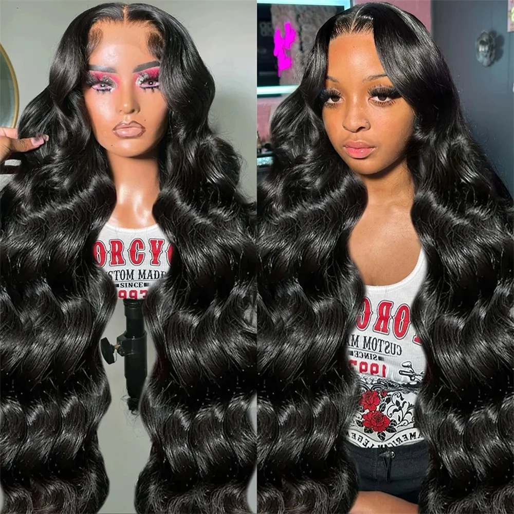 13x4 Lace Front Human Hair Wigs Pre Plucked Brazilian Body Wave 13X6 HD Transparent Lace Frontal Wig For Women 4X4 Closure Wig