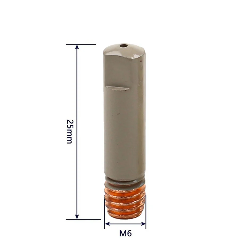 16PCS 1.0mm Coated Nozzle Tips Set For 15AK MIG Welding Torch NonStick Slag Removal Copper Gas Shield Accessories