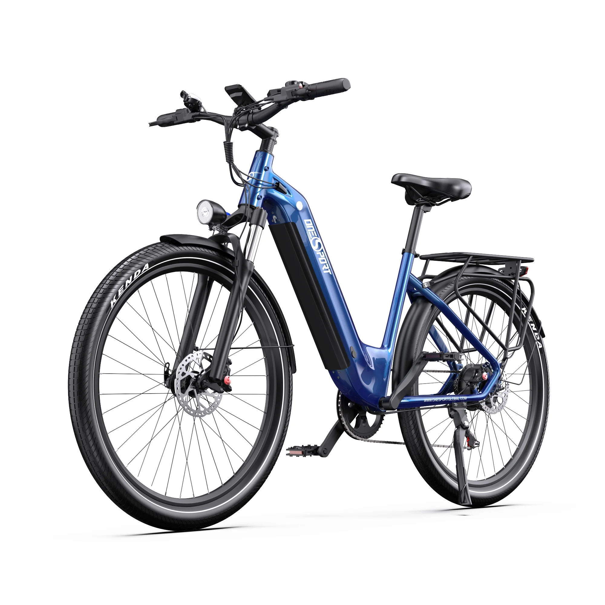 Onesport OT05 Elektrofahrrad mit Drehmomentsensor, 27,5 Zoll E-Bike, 36V 18,2Ah, Hydraulische Bremsen, E-Citybike, 7 Gänge, Ölbremse, E-Bike