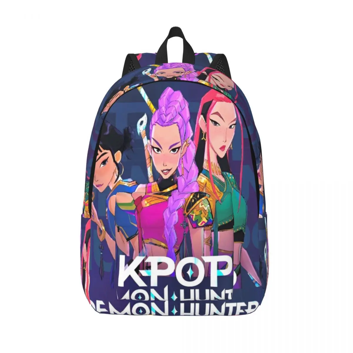 

KPop Demon Hunters Huntrix Teenage Backpack Outdoor Student Hiking Travel Daypack for Men Women Laptop Shoulder Bag