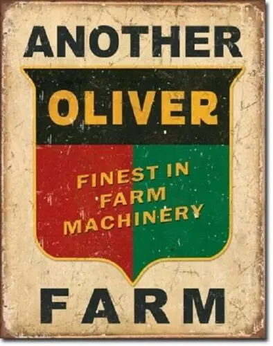 Another Oliver Farm Farming Equipment Logo Retro Distressed Decor Metal Tin Sign