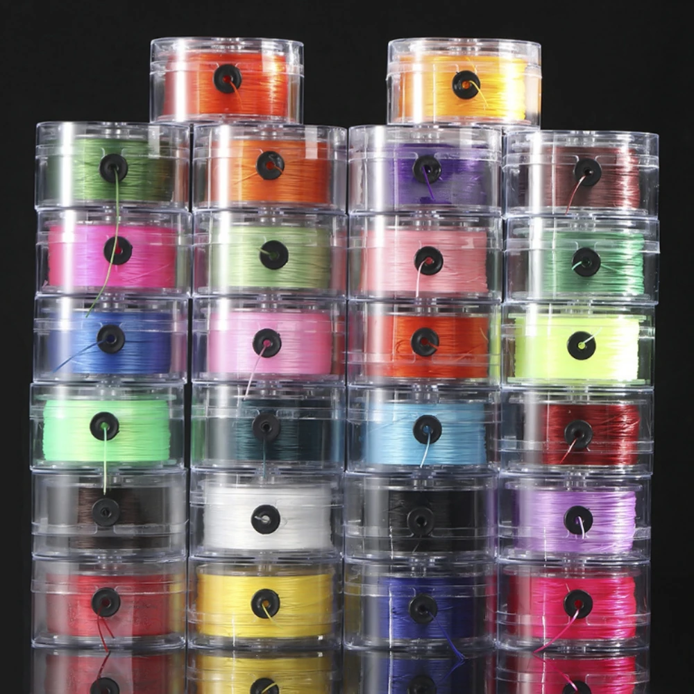 90 m/Rolle 0,8 mm elastisches Perlenschnur, bunte flache Kordel, Faden für DIY-Bastelarbeiten, Ornamentherstellung, handgemachte Accessoires – Detail 6