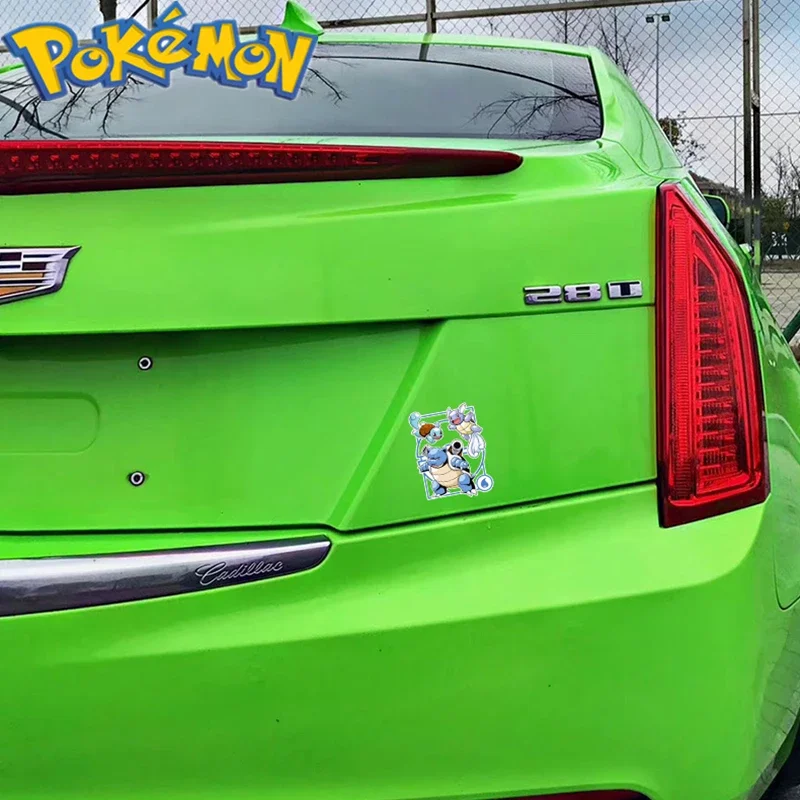 Pokemon car waterproof stickers Pikachu Squirtle Mewtwo Gengar Snorlax Charmander Mimikyu decorative birthday Christmas gift