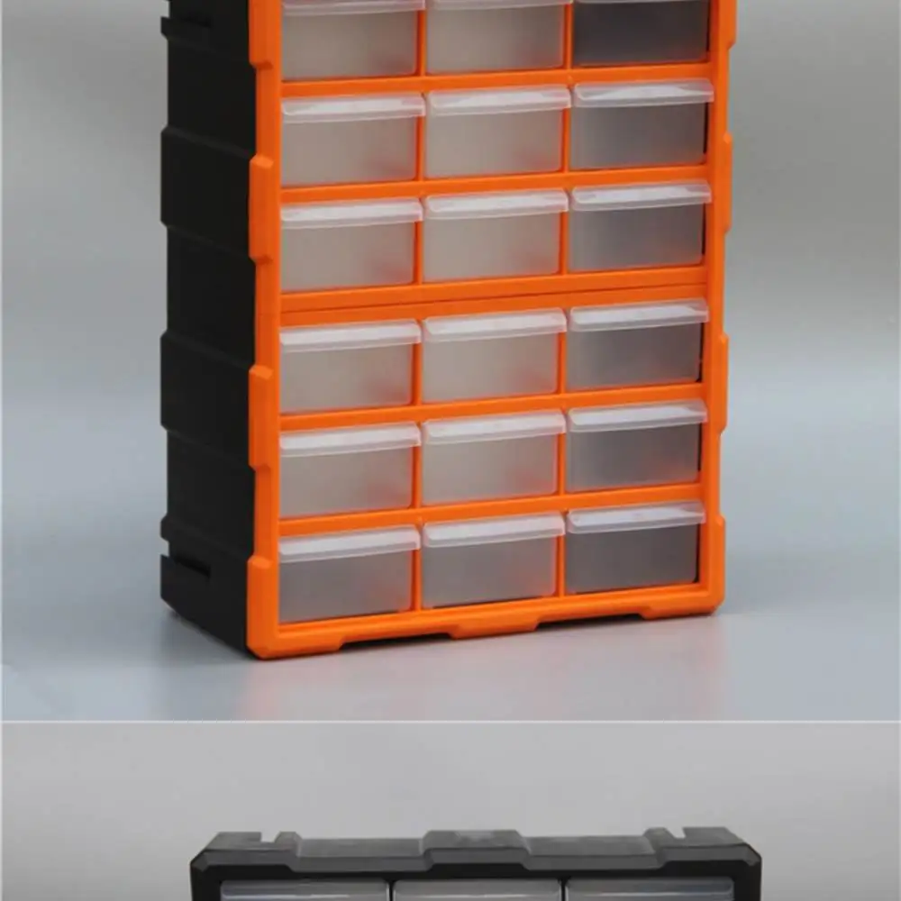 Stackable Drawer Storage Bin For Workshop Hardware Screws Nails Electronic Components Hobbyist Craft Storage Case