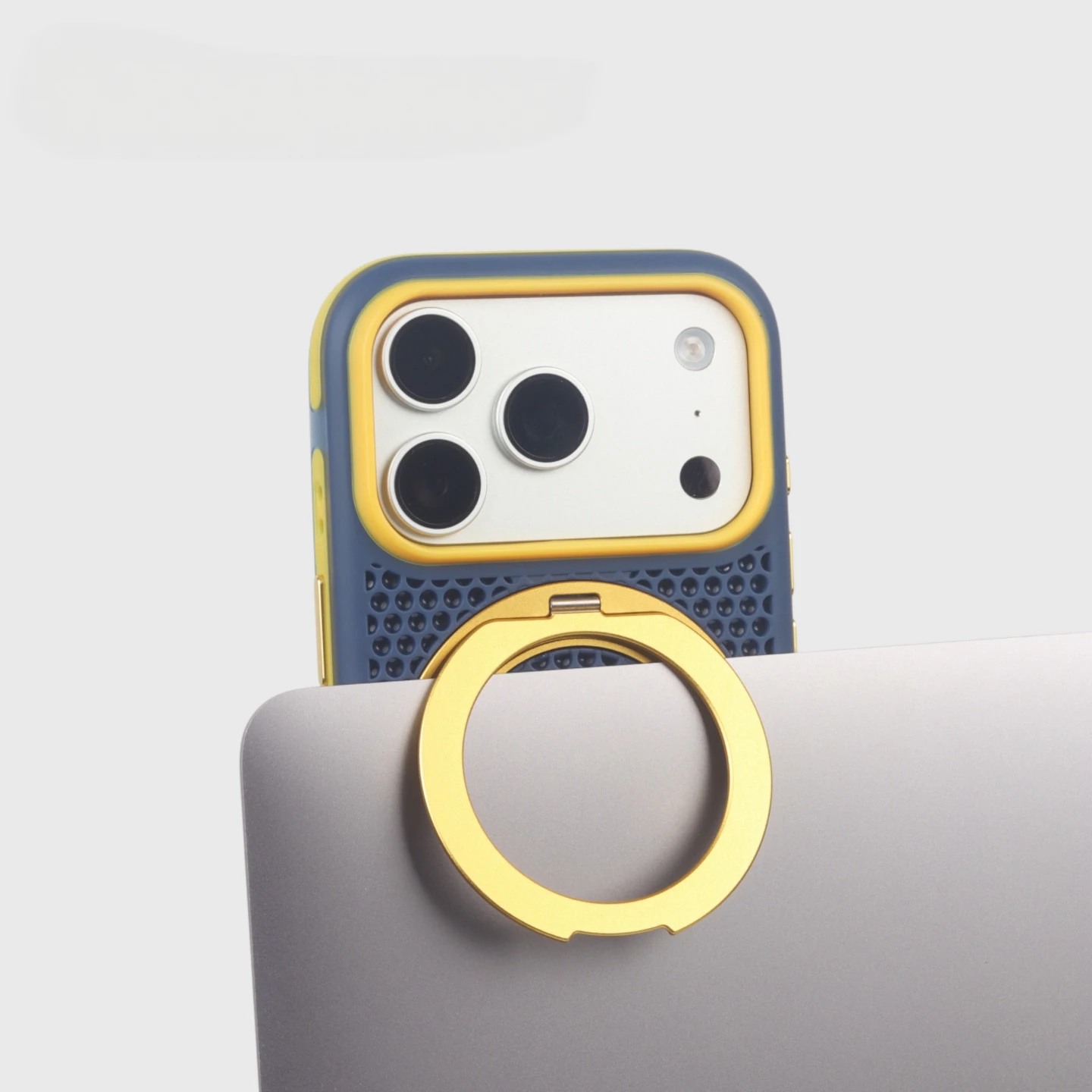 Magnetisches Hit-Color-Wabengitter-Netz für Magsafe-Hülle für iPhone 16 17 18 Pro Max 15 14 13, stoßfeste Halterung. – Detail 12
