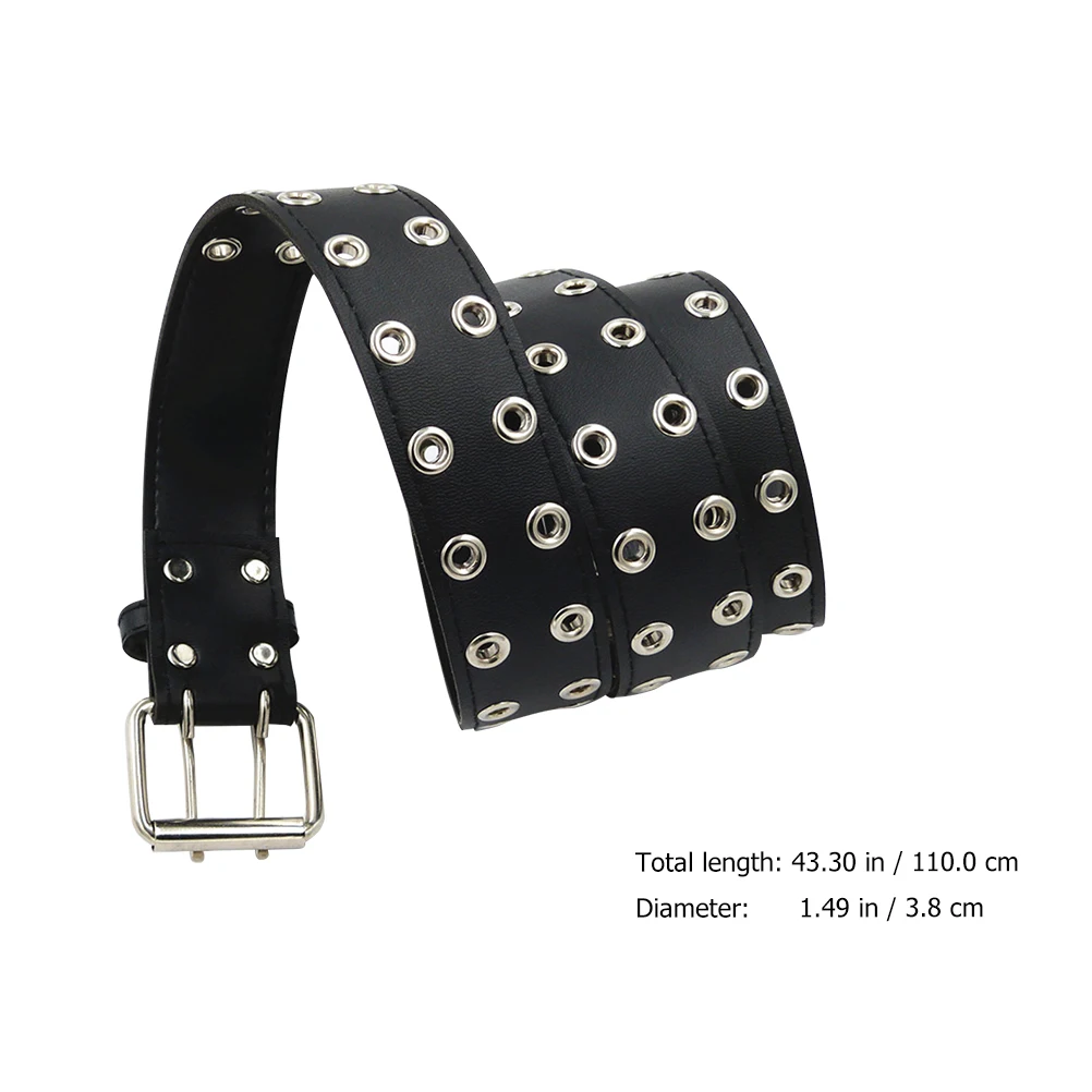 

Men's Artificial Punk Eyelet Leisure Waistb Fashion Artificial Belt All Occasions Matching Belt