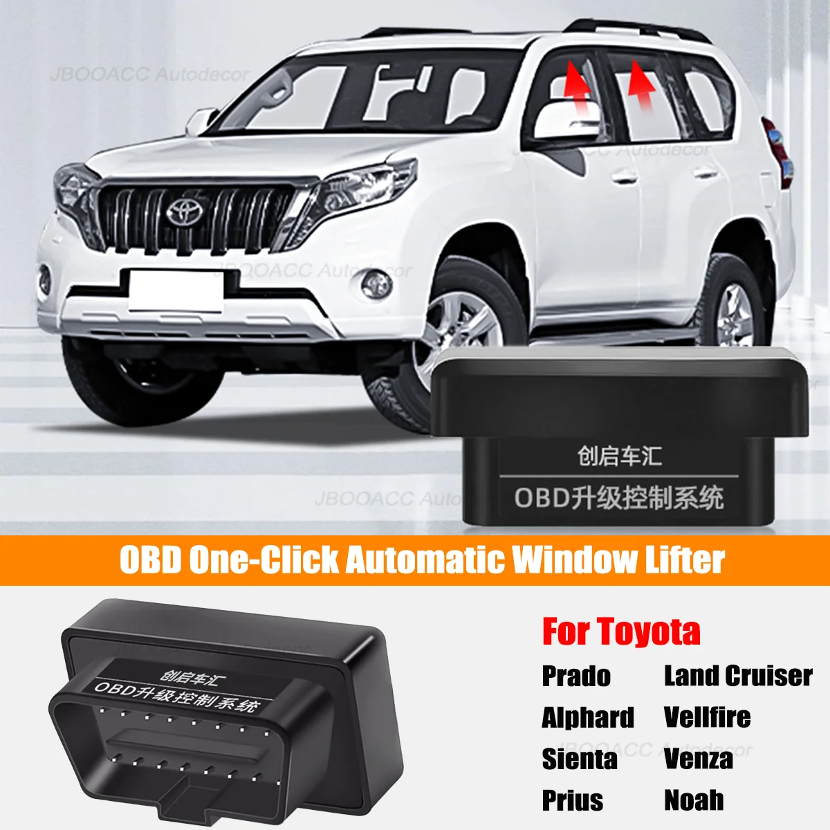 

Automatic Window Lifter OBD For Toyota Prado Alphard Sienta Prius Land Cruiser Vellfire Venza Noah One-Click Auto Window Up&Down