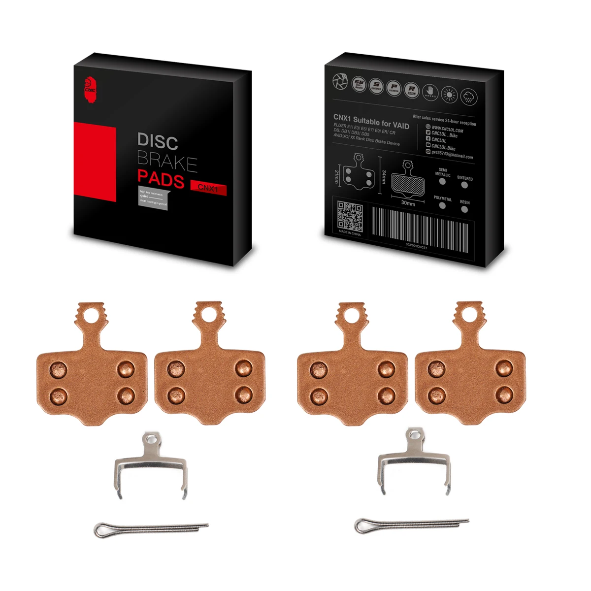 

SUNTNUR Sintered Mtb Brake Pads For AVID ELIXIR 1 3 5 7 9 CR R Mag SRAM XO XX World Cup 2 Pairs