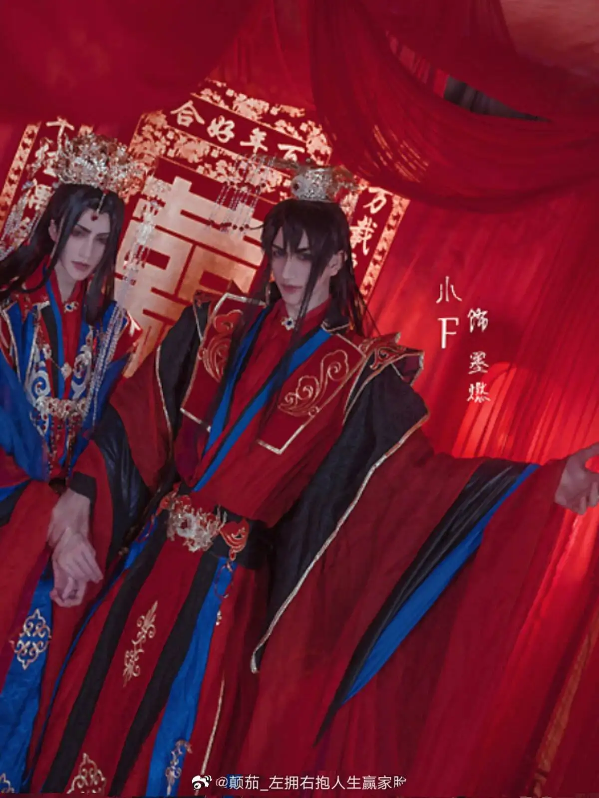 Disfraz de Hanfu de estilo antiguo para cosplay de Halloween, atuendo nupcial de Chu Wannin y Mo Ran, disfraz antiguo de 16m con diseño de fénix.