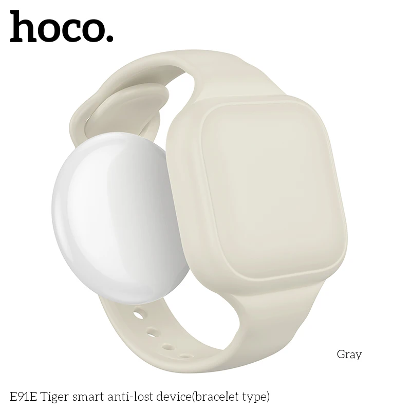 HOCO E91E Mini etiqueta de seguimiento GPS inteligente Compatible con iOS Apple Find My App recordatorio antipérdida lla