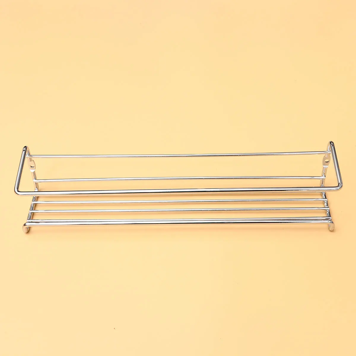 

2Pcs Stainless Steel Wall-Mounted Kitchen Organizer Spice Storage Rack Condiment Shelf Multifunction for Bathroom