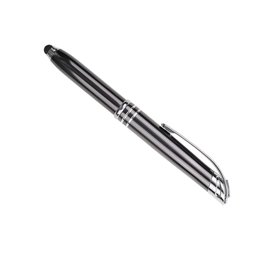 2Pcs Metal LED Ballpoint Pens Creative Glowing Smooth Writing Pen School Office Supplies for Students LED Ballpoint Pens