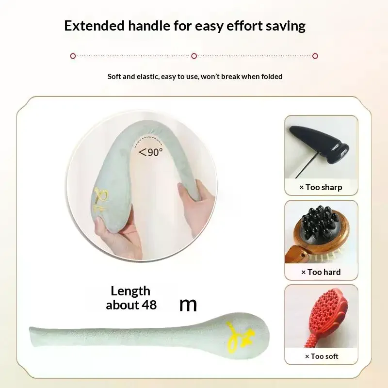 Back Pain Relief Portable Body Vibration Hammer High Elasticity Plush Massage Pat Fu Character Slap Stick Massager 1Pcs