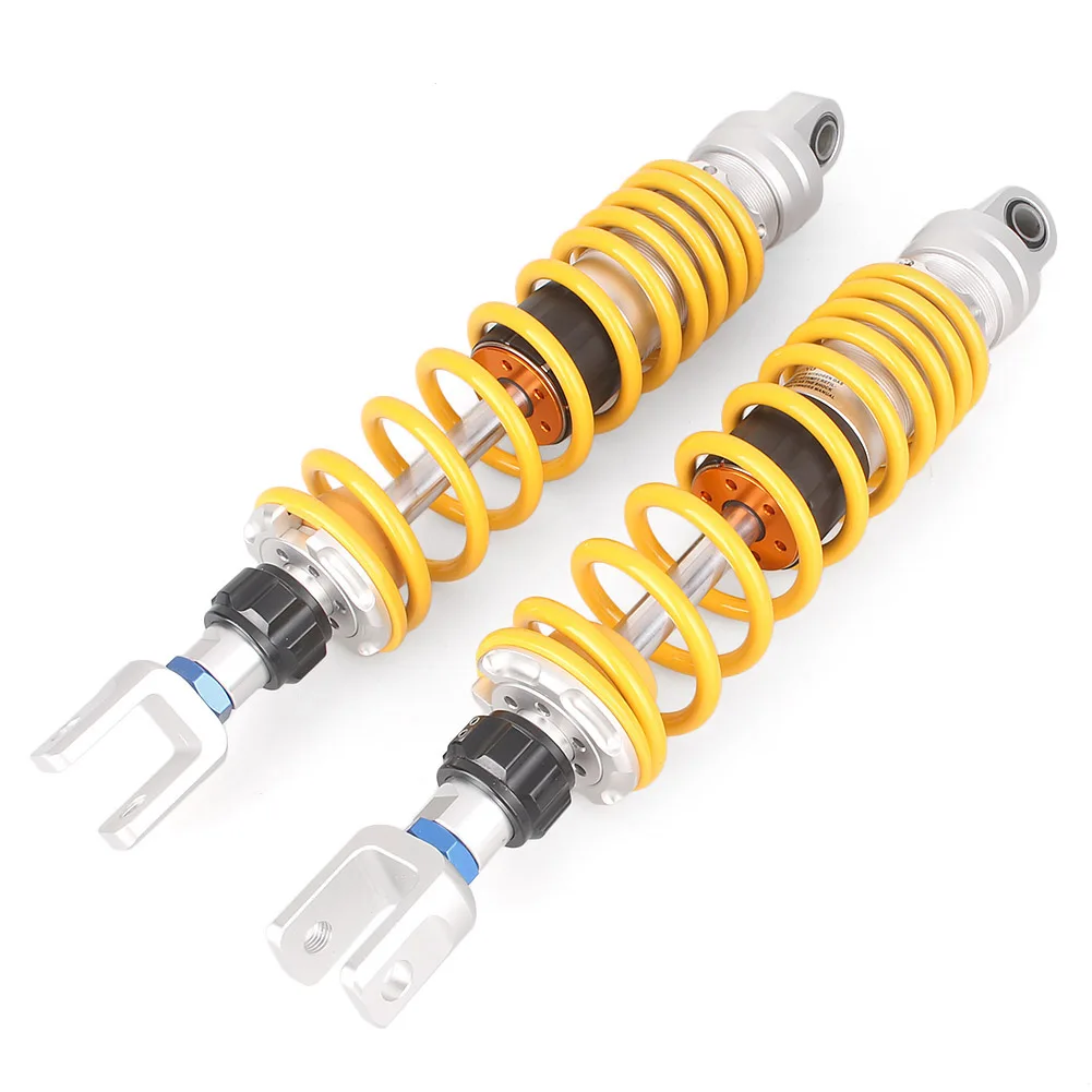 

Gold 370mm Motorcycle Rear Shock Absorbers Clevis Suspension For Honda Dea Lim SV250 1Pair