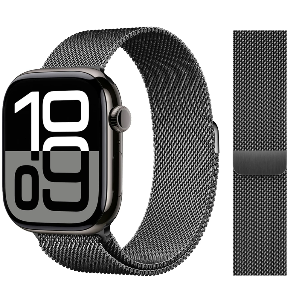 Milanese Loop Armband für Apple Watch Band 46mm 44mm 45mm 40mm 42mm 41mm Correa Armband iWatch Series 11 10 9 8 SE 7 6 Ultra 3 2