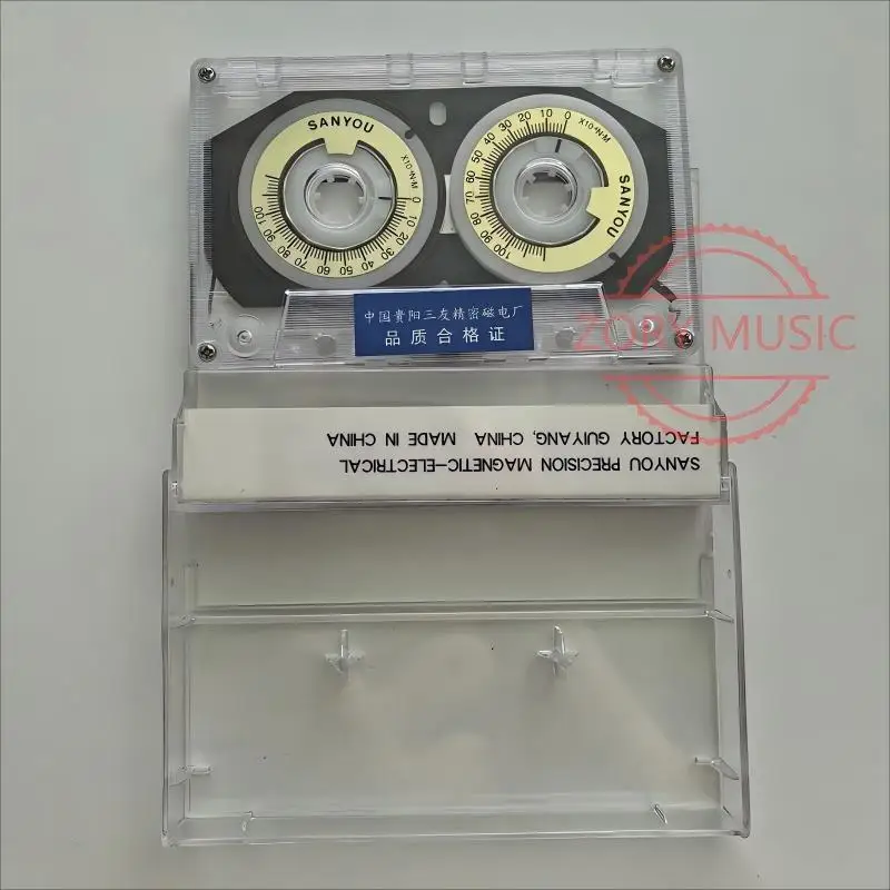 Torque meter test tape Sanyou CT-100L, measuring forward and reverse amplification, fast forward and rewind torque view 6