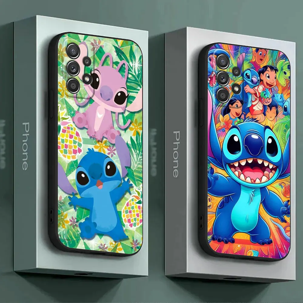 Cute Baby Stitch For Samsung Galaxy A55 Case A54 A52S A53 5G A51 A34 A35 A33 A32 A50 A72 A71 A73 A30 A7 A9 2018 Cases Soft Cover