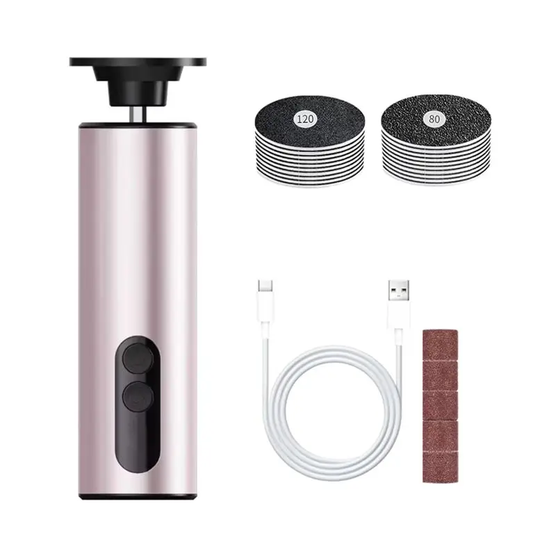 

【SUPERDEALS】Electric Callus Remover Foot Grinder For Feet Exfoliator Sander File Pedicure Machine Pink