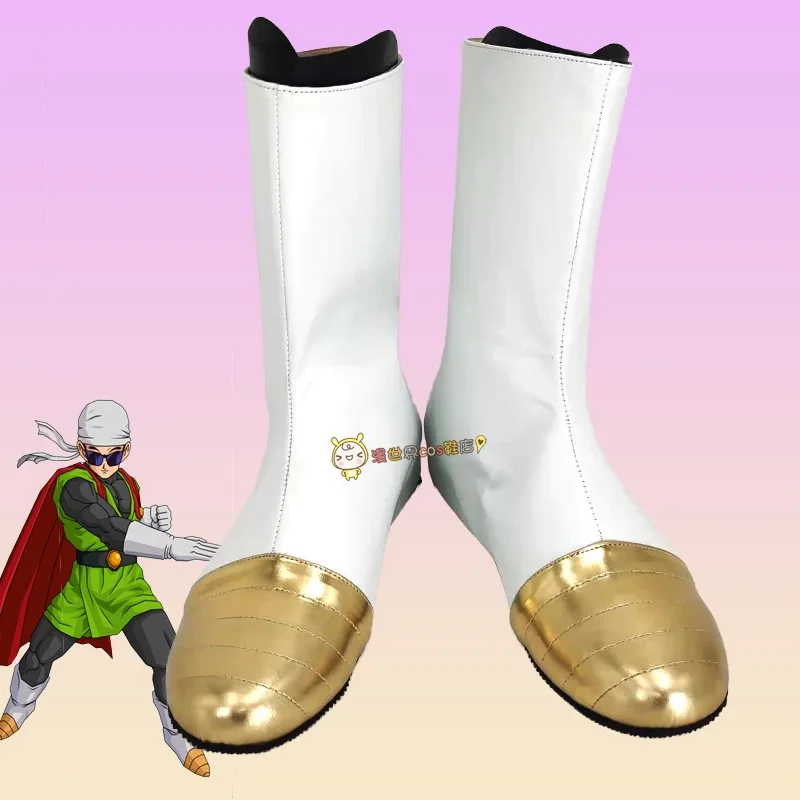 

Anime Son Gohan Great Saiyaman Cosplay Shoes Boots Halloween Party Christmas White Shoes Custom Made
