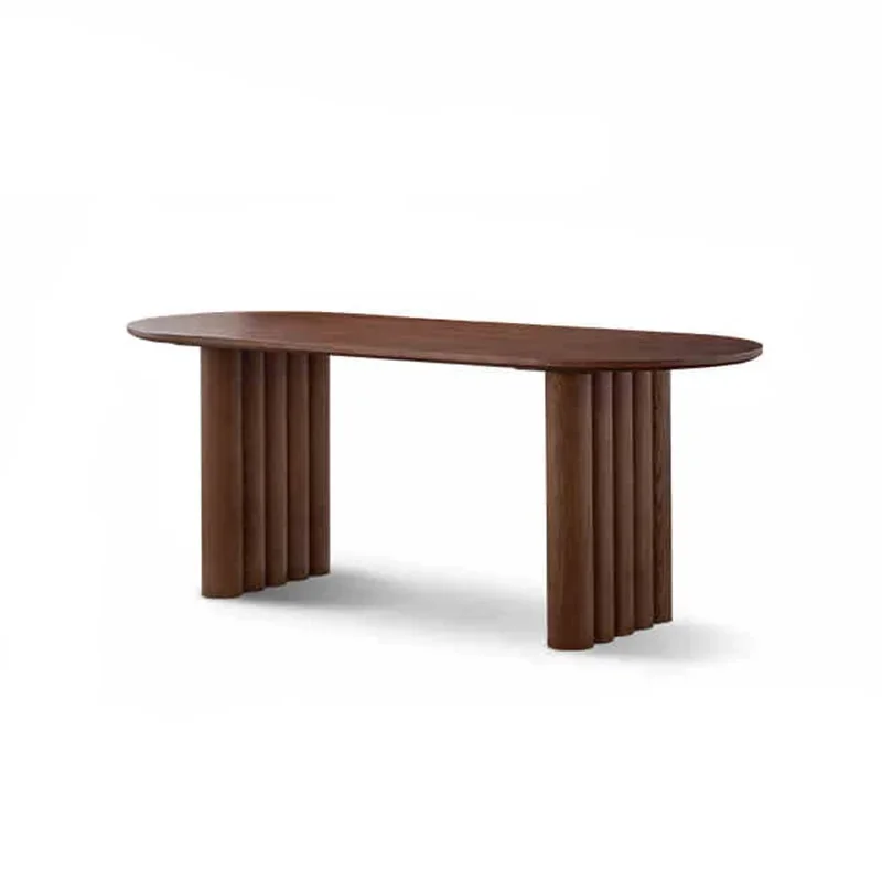 

Medieval wabi style designer dining table living room solid wood simple long table
