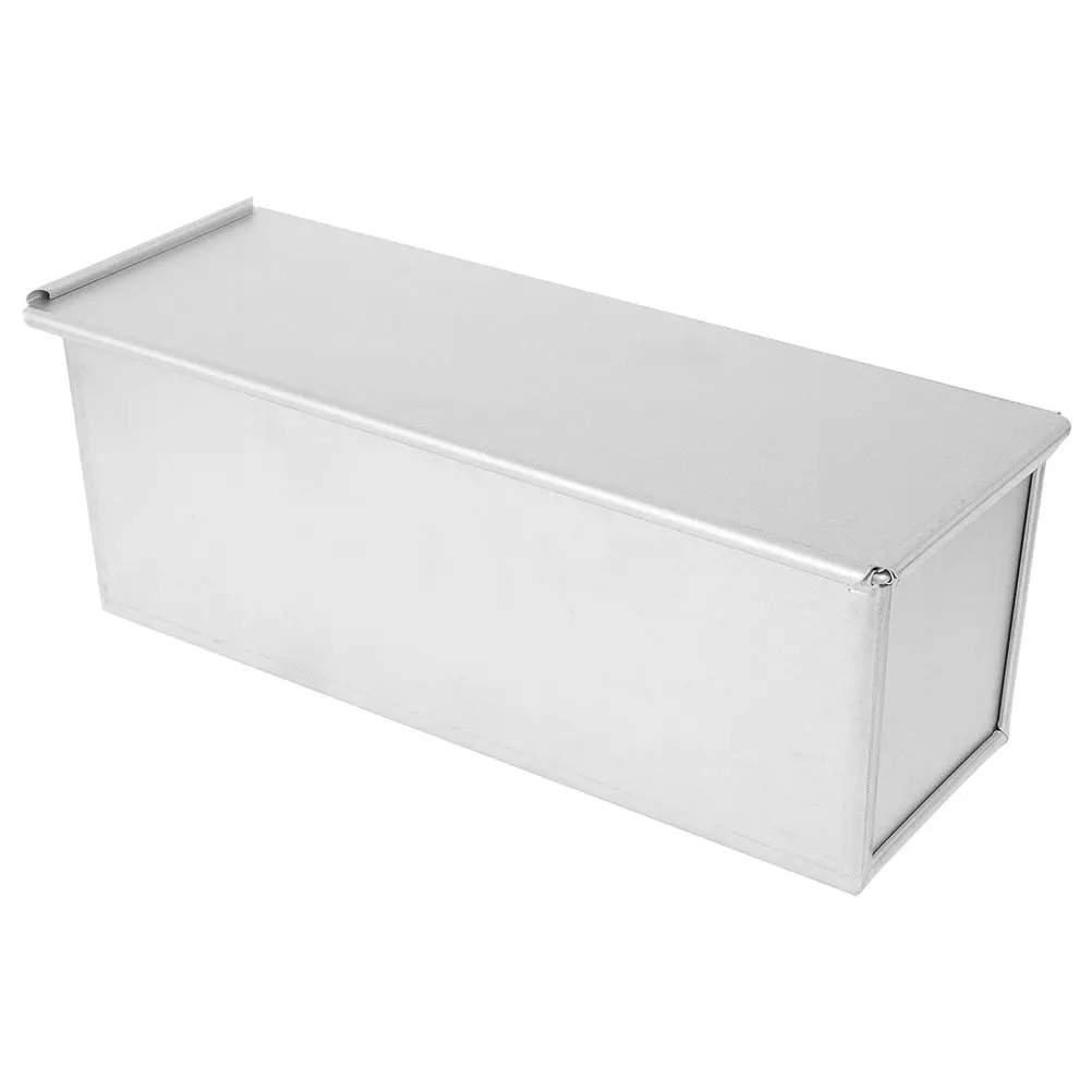 

Loaf Tin Non-Stick Aluminum Bread Toast Mold with Slide Cover Large Capacity Baking Pan Household Bread Baking