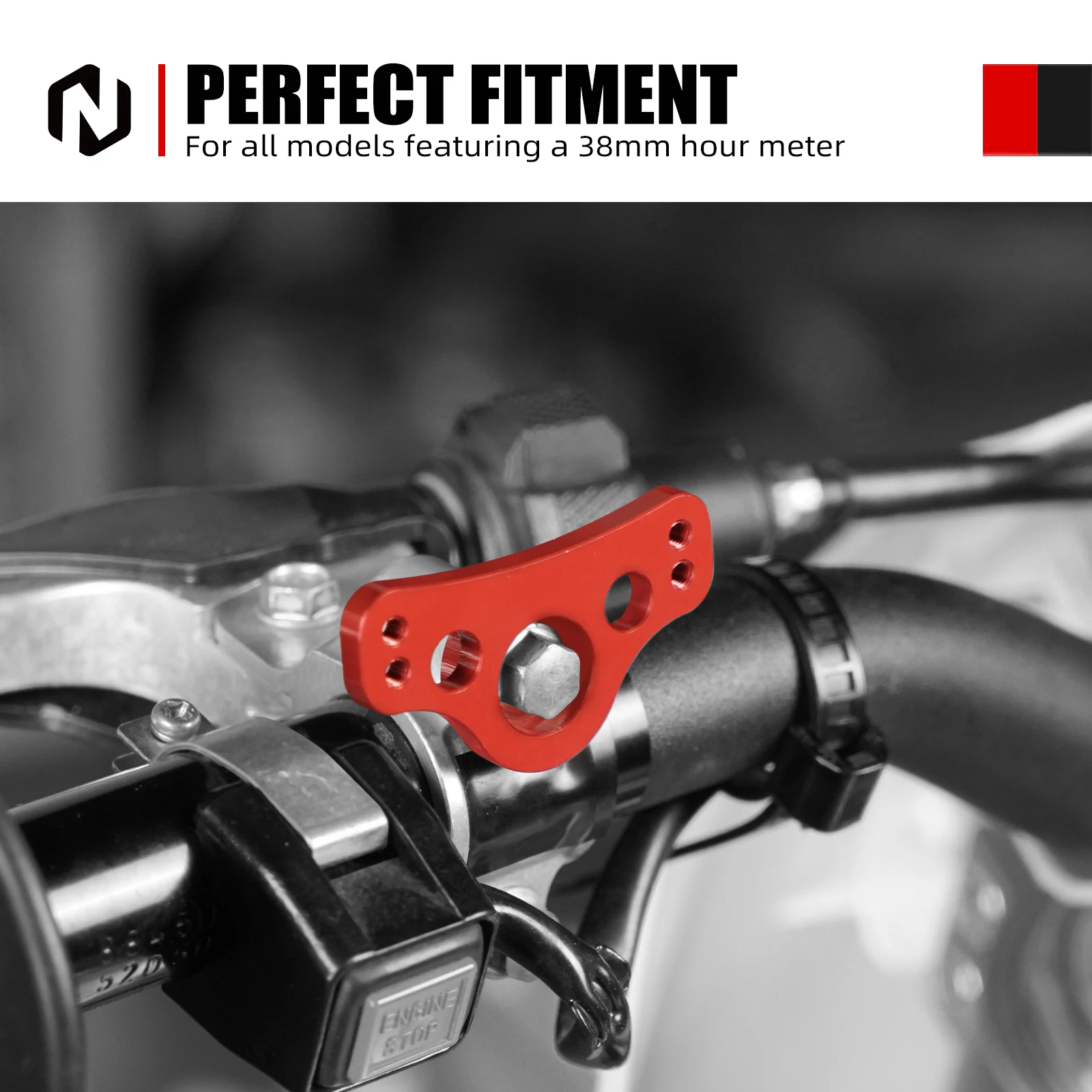 NICECNC For Beta RR300 GasGas 38MM Hour Meter Mounted Bracket For Husqvarna KTM Husaberg Sherco TM Honda Yamaha Suzuki Kawsaki