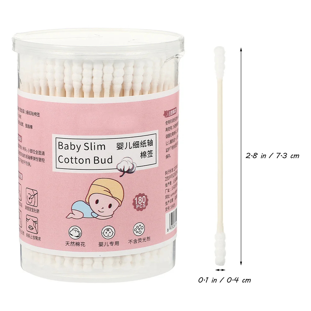 4 pudełka wacików do czyszczenia uszu, przyjazne dla skóry, dwustronne waciki kosmetyczne, uniwersalne narzędzie do czyszczenia i pielęgnacji