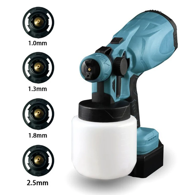 Lithium Electric Spray Gun, Rechargeable Electric Wall Spray Gun, Wireless Paint Spraying Machine, Portable Spray Painting