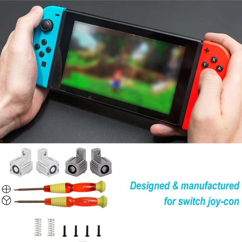 قفل معدني أبازيم المزالج للتبديل OLED/التبديل Joycon استبدال المزالج اليسار واليمين Joycon إصلاح أجزاء لمجموعة أدوات NS #6