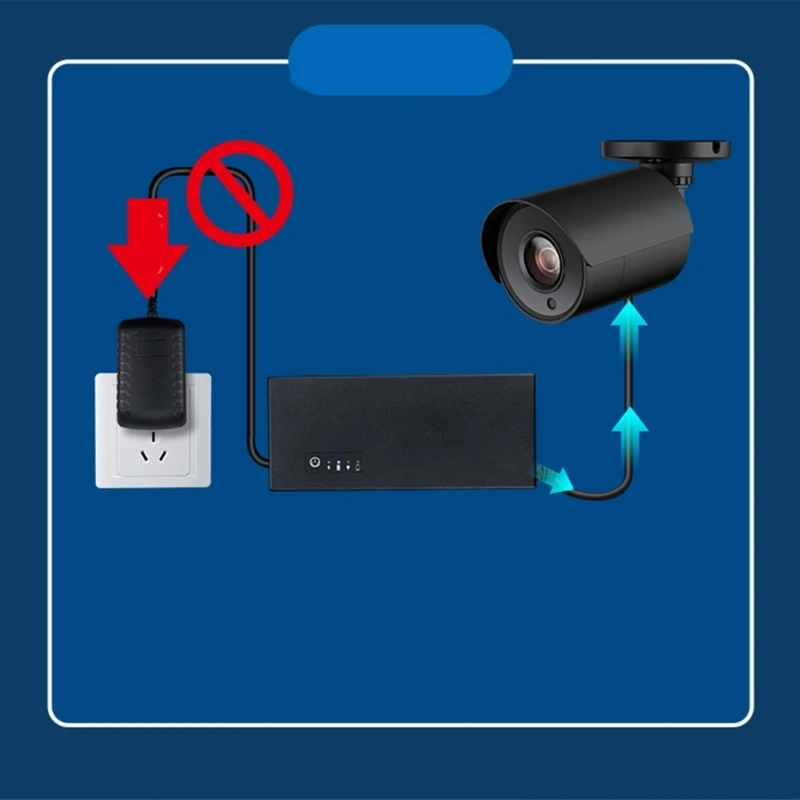 UPS 12V 3A Battery Backup and Surges Protector, 8000mAh Backup Battery Power Supply, Datalines Protections