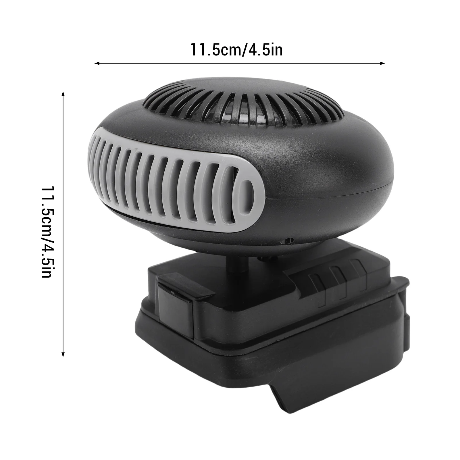 مروحة سخان السيارة المحمولة سخان الهواء الدافئ ABS نافذة السيارة المحمولة مزيل الضباب 1500mAh سخان مساحة صغيرة للاستخدام الداخلي للسيارات #4