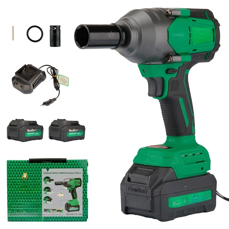 Brushless electric wrench 800N high torque lithium battery charging impact wrench auto repair