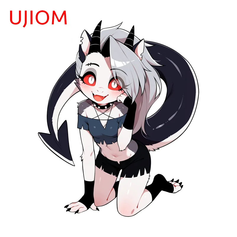 UJIOM Loona Pretty Girl Wall Sticker Delicate Advance Guard Sunscreen Decal Adhesive Suitable For Bedroom Bathroom Decor